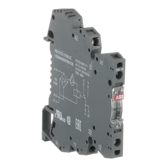 RB121A 115VAC/DC 1C/O 1mA-6A Relay