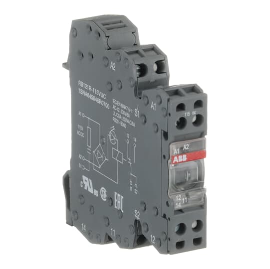 RB121AR 115VAC/DC 1C/O 10mA-6A Relay