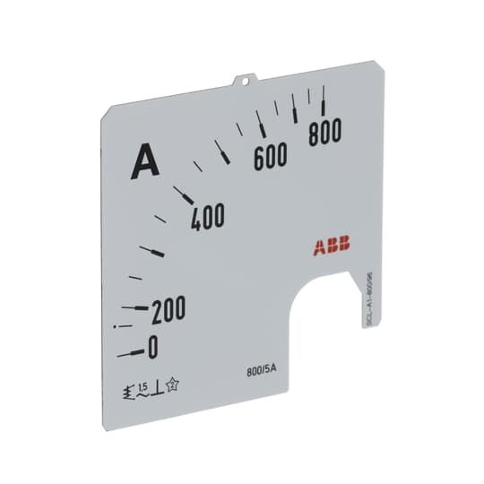 SCL-A1-800/96 AMMETER SCALE 800A 96MM – Image 2 of 3