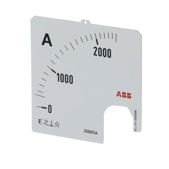 SCL-A1-2500/96 AMMETER SCALE 2500A 96MM – Image 3 of 3