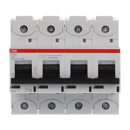 S804C-C40 4P MCB C40A 25KA
