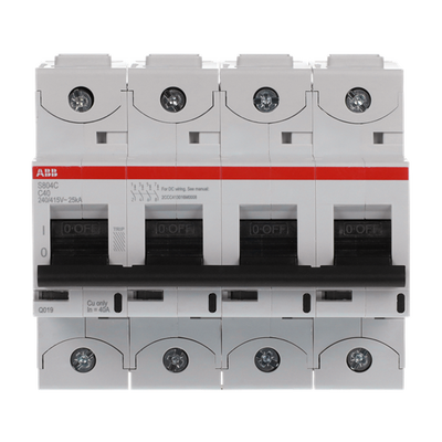 S804C-C40 4P MCB C40A 25KA