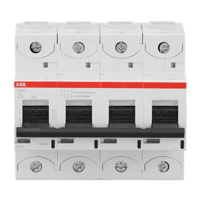 S804C-C32 4P MCB B32A 25KA