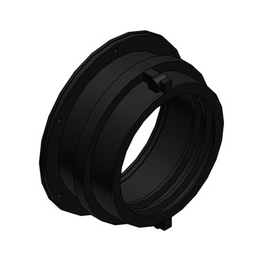 FITTING PA6 NW125 FLANGE BLK
