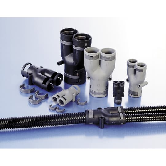 Y-FITTING PA6 NW23/2XNW17 IP68 BLK