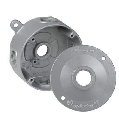 DS47B 4 IN RND 5 HOLE.5 IN HUB BOX&COVER