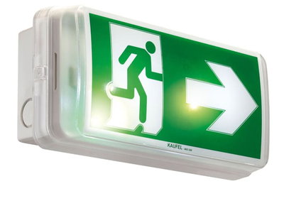 PRIMEVO XT100E IP65 LED BULKHEAD EXIT AND ESCAPE SIGN 100 M/NM 3Hrs