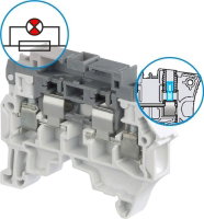 ZS4-SF1-R2 [pk=50] Fuse Terminal Block