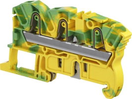 ZK4-PE-3P PI-Spring clamp - Green Yellow