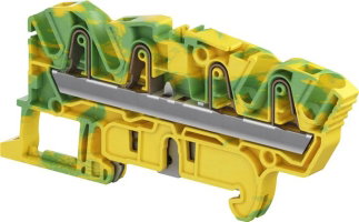 ZK4-PE-4P PI-Spring clamp - Green Yello