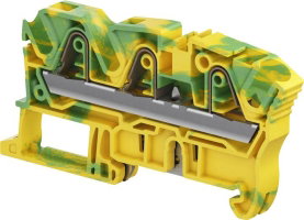 ZK6-PE-3P PI-Spring clamp - Green Yellow