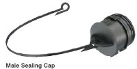 Wpps male sealing capto suit female housing with strap n/a Black