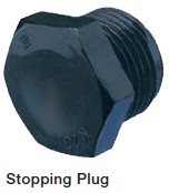 M16 stopping plug 16mm Black