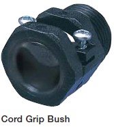 M16 cord grip bush 16mm Black