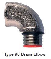 Pg11 brass 90 degree elbow PG11 Brass