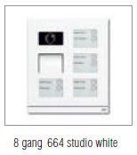 83124/8-664-500:Outdoor Video St. 8gang