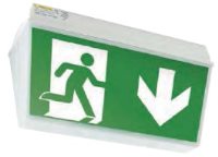 Weatherforce IP65 double sided exit sign, LED strip Slave includes Legend
