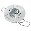 Slave 230 V downlighter, white with integral LTC (escape route)