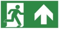 Legend for Serenga Exit sign, with curved legend - ISO 7010