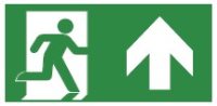 Legend for Serenga Exit sign, with flat legend - ISO 7010