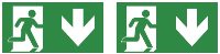 Legend for edge-lit signs (double sided) - ISO 7010