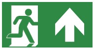 Legend for edge-lit signs (single sided) - ISO 7010
