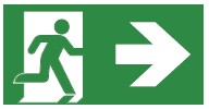 Legend for back-lit sign - ISO 7010