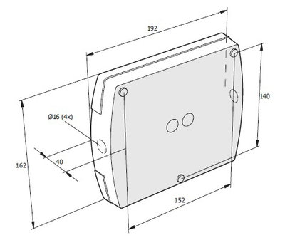 Slave 230 V LED downlighter, silver (open area)