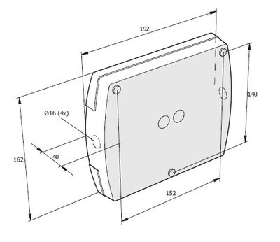 Slave 230 V LED downlighter, silver (escape route)