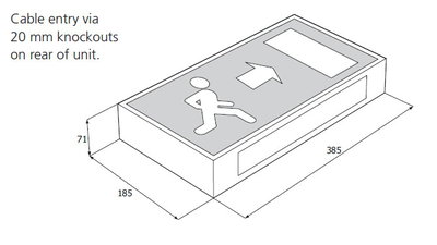 VE3317-SMALL NAVI SIGN 8W M GOLD