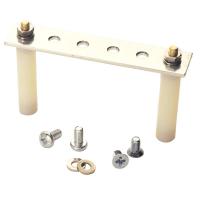 Combined mounting and earthing kit with 8 mounting positions