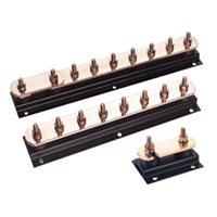 Copper earth bar with twin disconnecting link 8 way