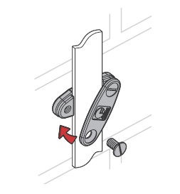 Swing lid DC tape clip 25 x 3 mm 0.08 kg