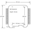 Protector for 4 twisted pair phone lines with a max ringing voltage 296V