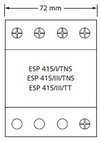 Enhanced three phase prot for Level III/IV LPS sys for 415 V TT