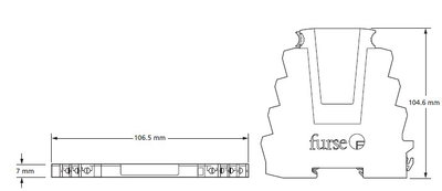 Protector for twisted pair low current DC power lines to 30V