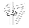 HF705-GLAZING BAR HOLDFAST-BLOCK LY