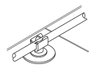 Heat weldable push-in clip 8 mm Brown 0.03 kg