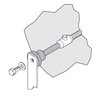 Single hole earth point M12 x 15 mm 80 mm 0.14 kg