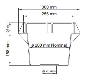Lightweight inspection pit with black (unbranded) polymer lid 1.80 kg