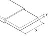PVC covered copper tape 25 x 3 mm 0.77 kg/m 50 m White