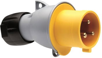 IP44 2P+E straight plug,16A 110V