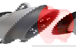 IP44 3PN+E straight plug,16A 400V