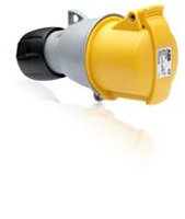 2P+E Coupl, 32A, 110V, yellow, 4h, IP44