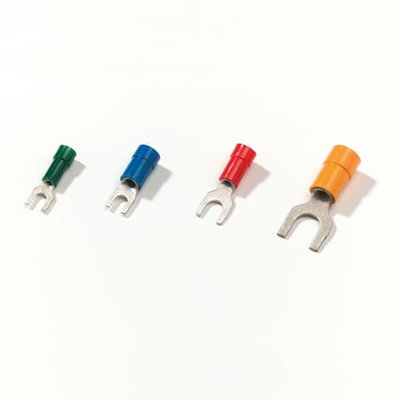 RA4F RED POLYCARBONATE FORK TERMINAL