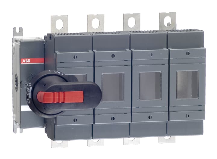 250A 4P DIN Switch fuse w/Fused Swchd N