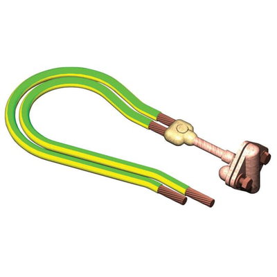 PC120 earth point with pre-welded 2 x 500 mm earth cable 1.26 kg