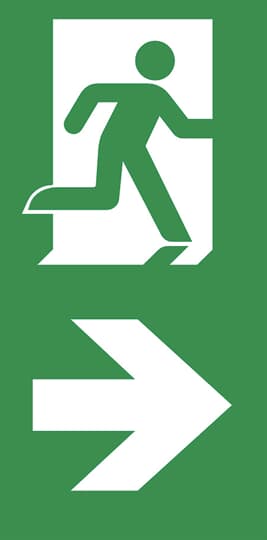 Legend flag mounted - ISO 7010