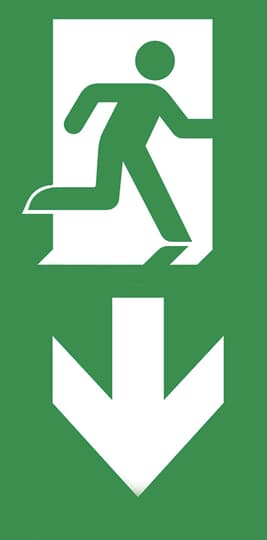 Legend flag mounted - ISO 7010