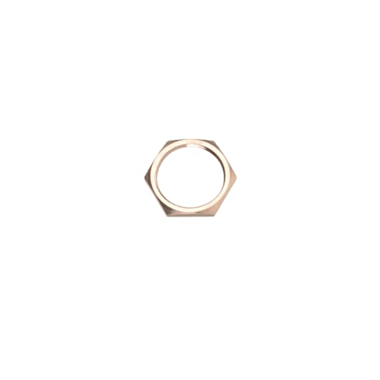 WHMM03-LOCKNUT 16mm NICKLE/BRASS